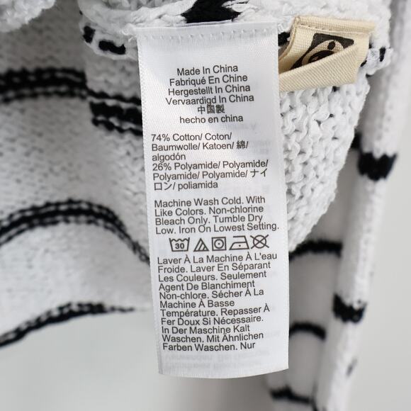 Madewell Boatneck Pullover Sweater Black Mini Stripe Size Small NWT - Picture 6 of 8